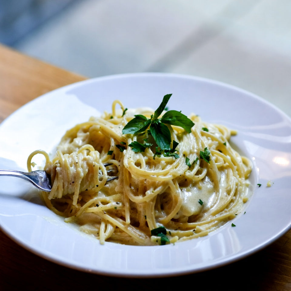 Krämig citronpasta som hela familjen älskar