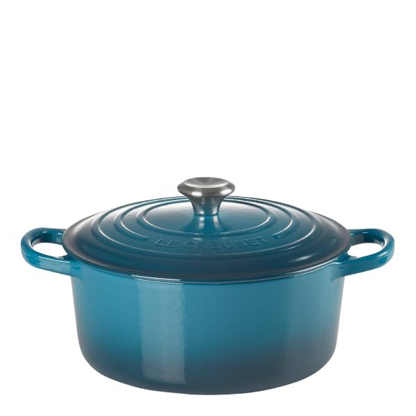 Le Creuset  Signature Gjutjärn rund 24 cm 4,2 L Deep Teal