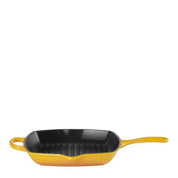 Le Creuset  Signature grillpanna kvadratisk gjutjärn 26 cm Nectar